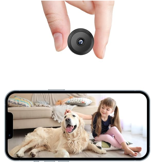 WiFi Spy Camera 360° Security Camera for Home Outdoor High HD Spy Magnet Mini Spy WiFi Magnetic Live Stream Night Vision IP Wireless 1080P Audio Video Hidden CCTV Magne (1)
